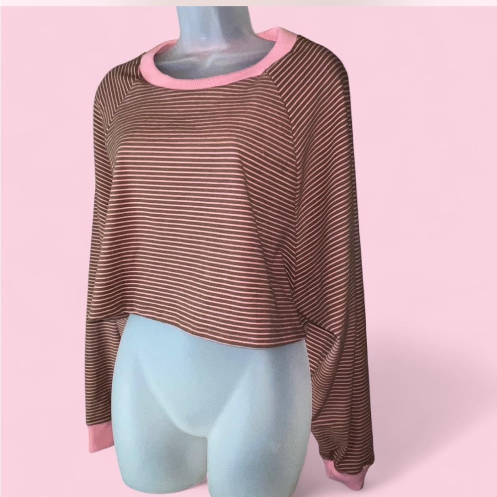 NWT HYFVE Crop Sweater Balloon Sleeve Lg - Picture 2 of 16